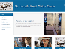 Tablet Screenshot of dartmouthvision.com